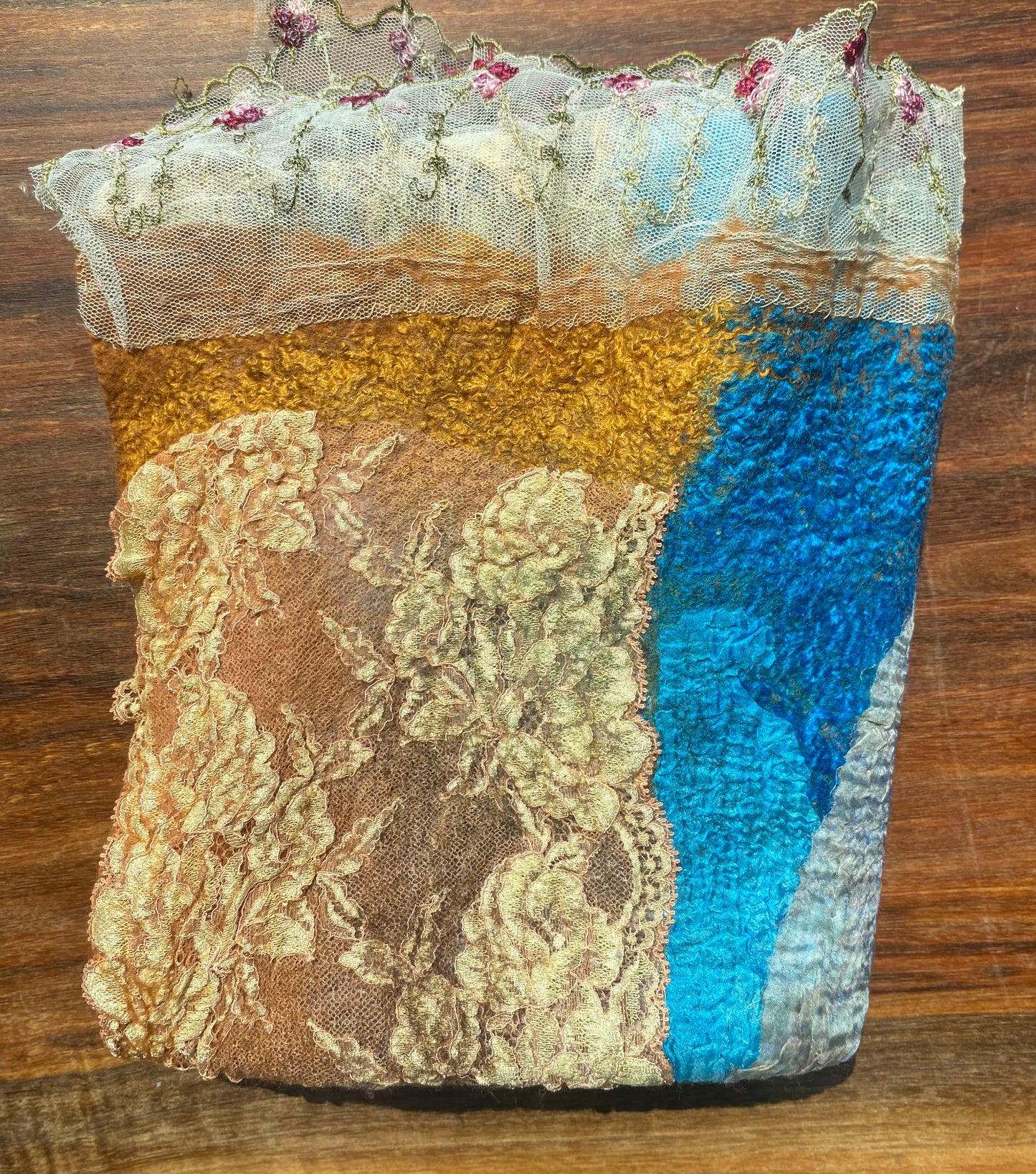 Multicoloured Wool Scarf by Elena Pozdeeva