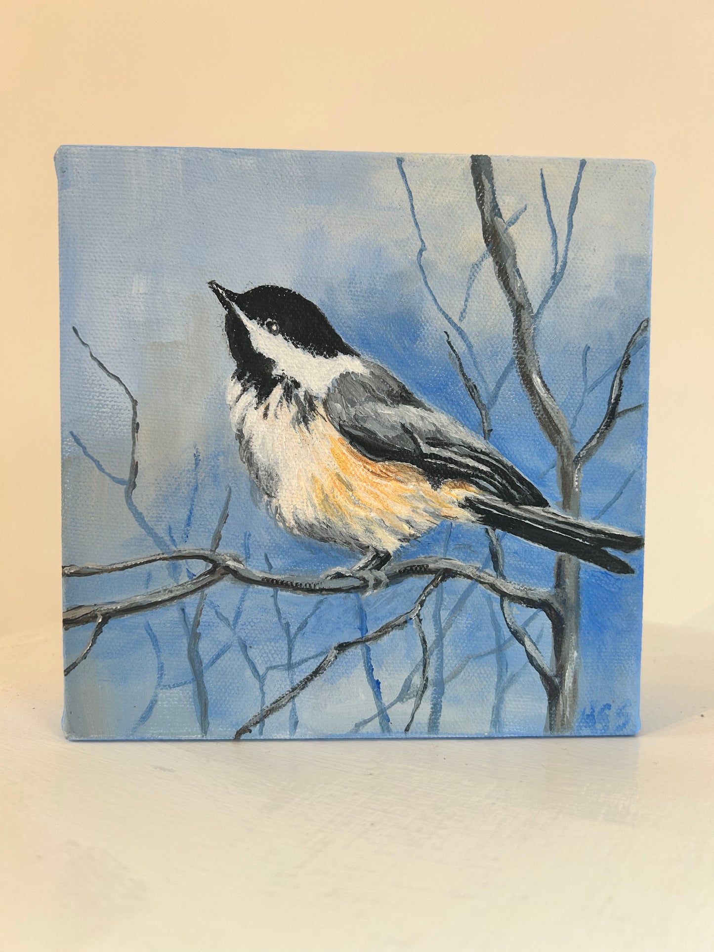 Chickadee Painting