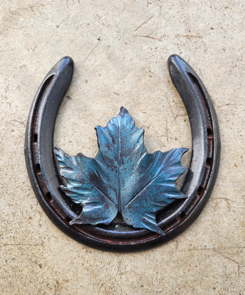 Maple Leaf Lucky Horse Shoe