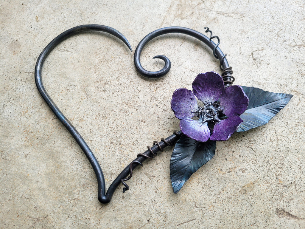 Floral Heart Sculpture