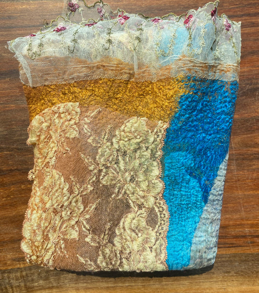 Multicoloured Wool Scarf by Elena Pozdeeva