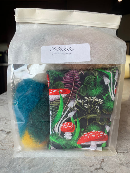Mushroom Felt Kit by Pamela Steel